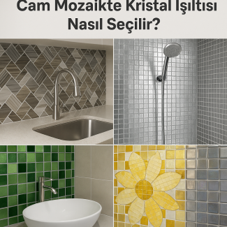 Mutfak Tezgahından Spa Alanına: Cam Mozaikte Kristal Işıltısı Nasıl Seçilir?