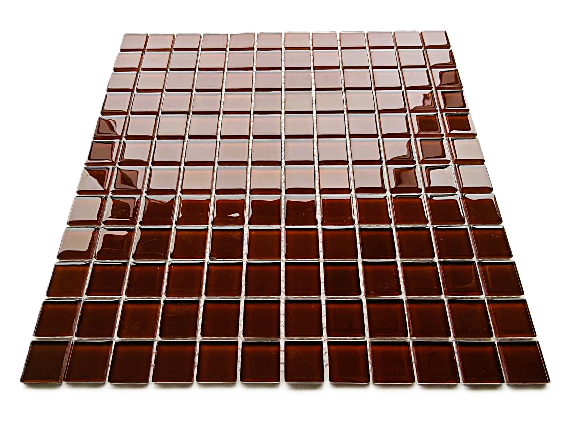 Mutfak tezgah arası, Havuz, Banyo, İç ve Dış mekanlarda tüm yüzeyler için, 23x23x4mm. Bordo 30x30cm. Fileli Kristal Mozaik.