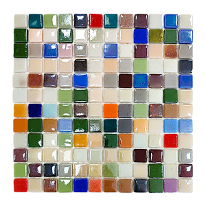 MozaiKristaL Hobi ve Sanatsal çalışmalar için Cam Mozaik. Mozaik ölçüsü: 25x25mm. File Karo ölçüsü: 31,5x31,5cm.